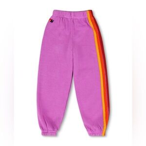 NWT Aviator Nation Kids 5 Stripe Sweatpants 14